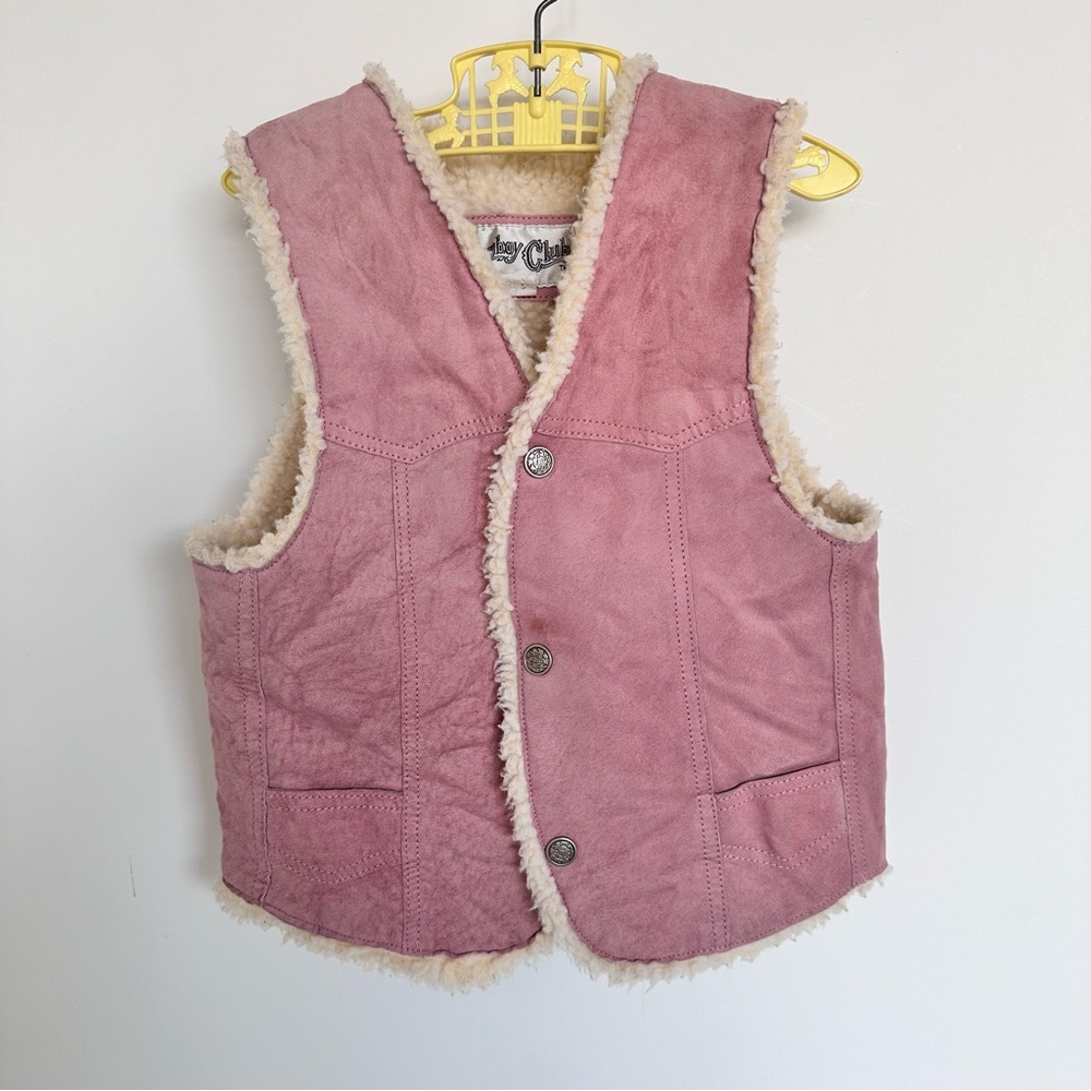 Cowboy club kids pink vest